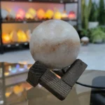 آباژور گوی نمکی مدل غروب خورشید | نور گرم و خاص - تصویر 2