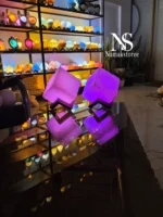 آباژور سنگ نمک کوبیک قطر 14 - تصویر 3