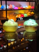 آباژور سنگ نمک مربع فانتزی - تصویر 7