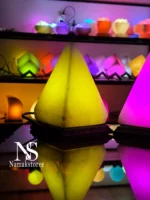 آباژور سنگ نمک طرح هرم - تصویر 3