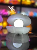 آباژور سنگ نمک طرح صدف - تصویر 3