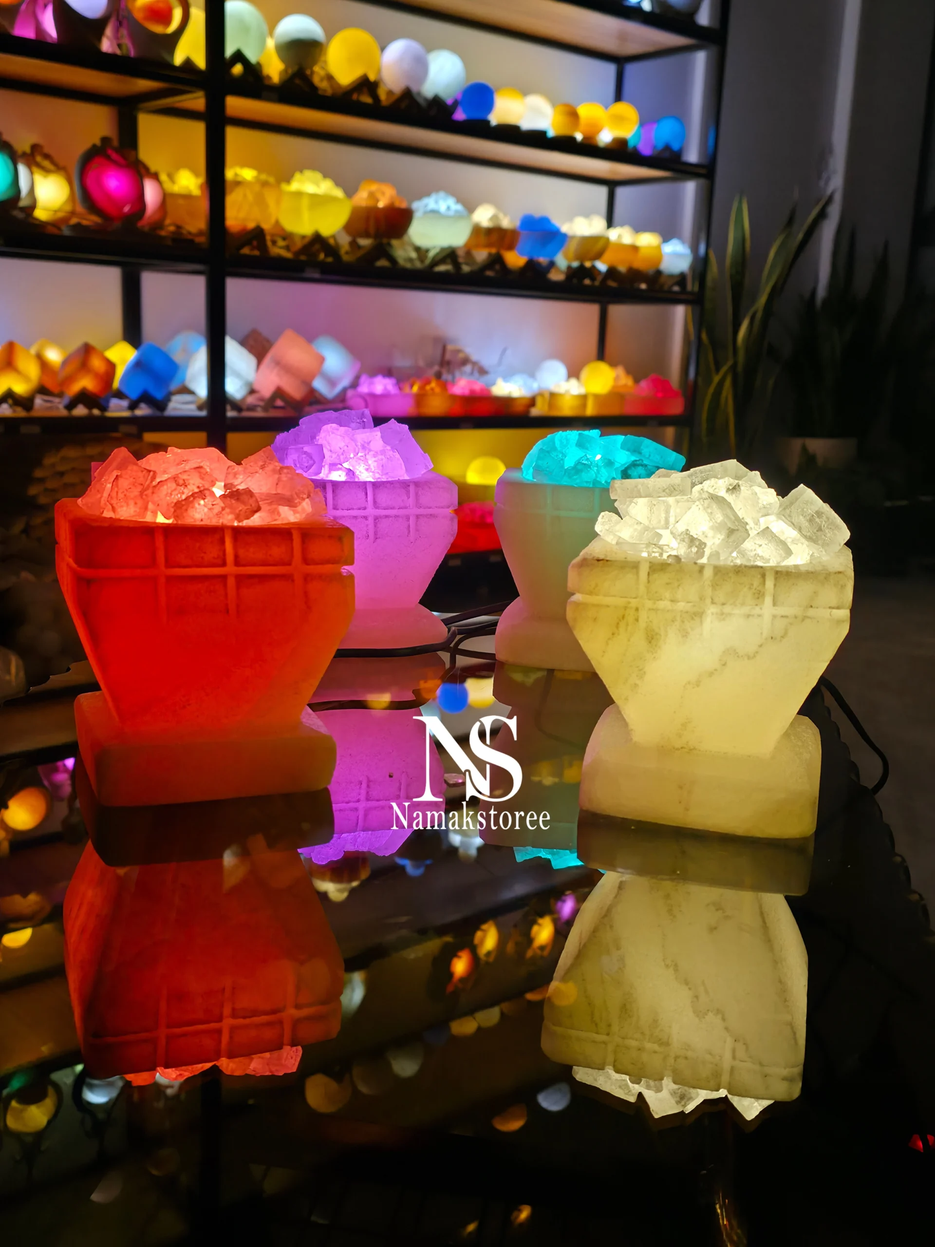 square-salt-lamp-base (3) آباژور سنگ نمک مربع با پایه نمک