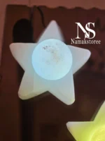 آباژور سنگ نمک کاسه ستاره با گوی - تصویر 9